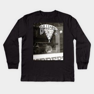 Billiards Hall, 1938. Vintage Photo Kids Long Sleeve T-Shirt